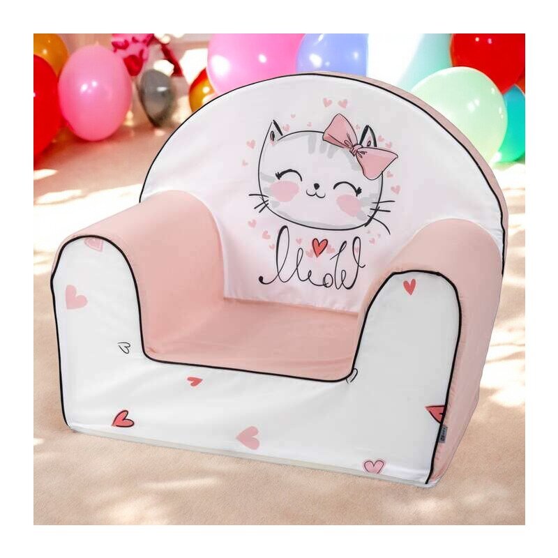 BUBABA Fotoliu din burete Kitty pink