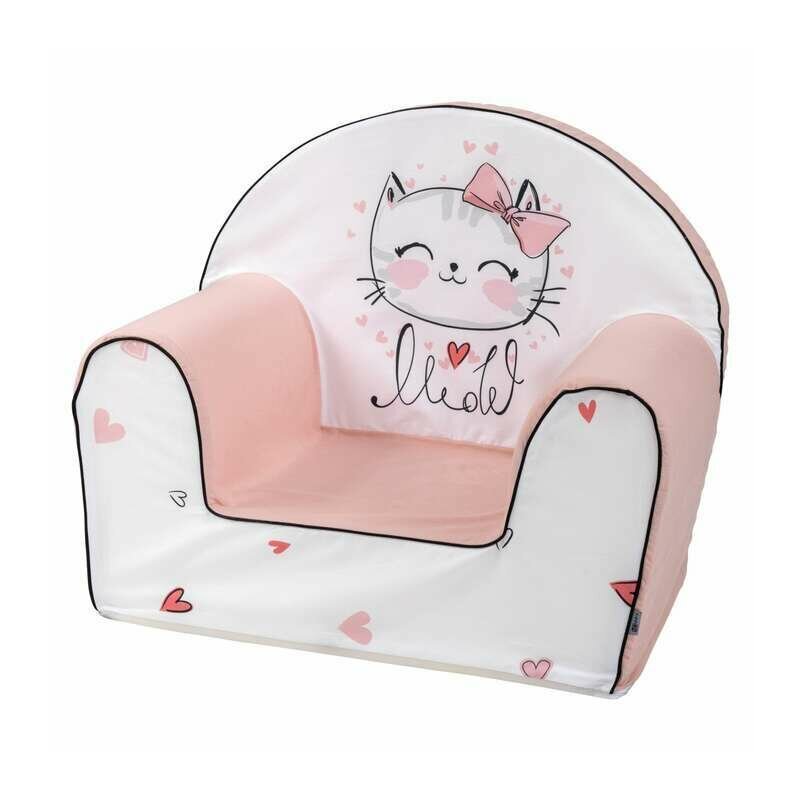 BUBABA Fotoliu din burete Kitty pink