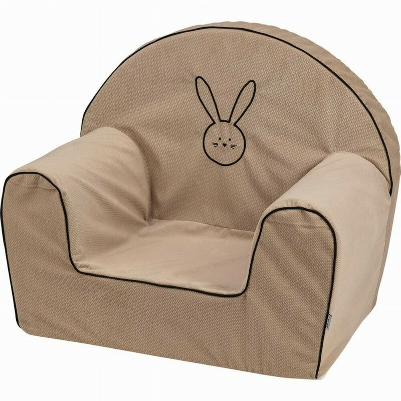 BUBABA Fotoliu din burete pentru copii Bunny Bej 9 luni-5 ani