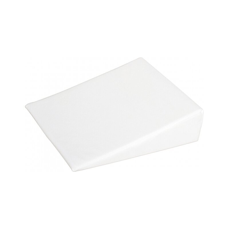 BUBABA Perna inclinata antireflux cu husa din bumbac 30x37x15-10 cm alba
