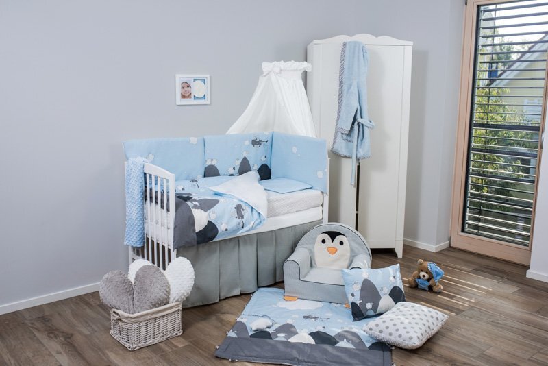 BUBABA Set de pat pentru bebelusi Sky Story 6 piese