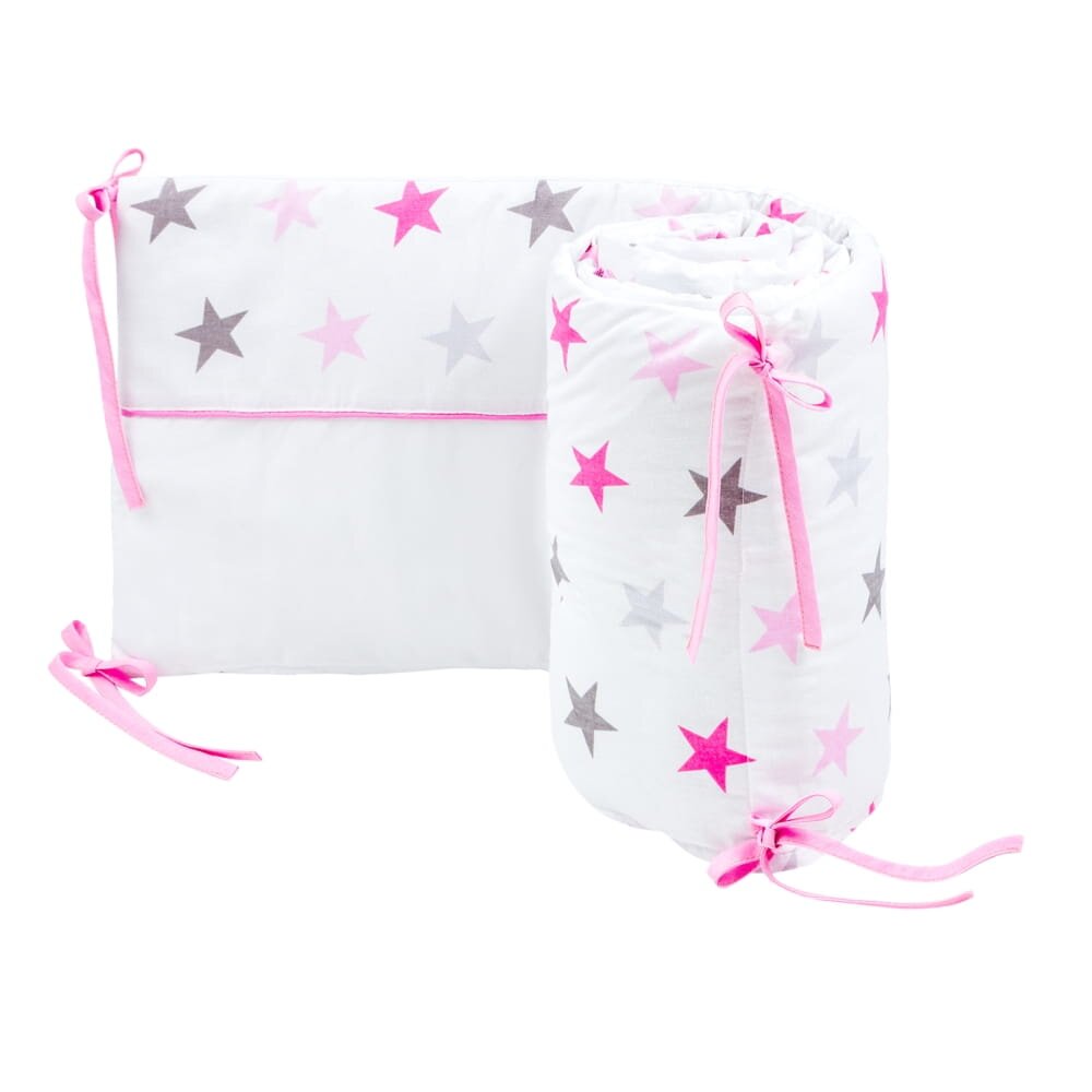 Bubaland Aparatoare interioara pentru patut 180x30 cm White Stars