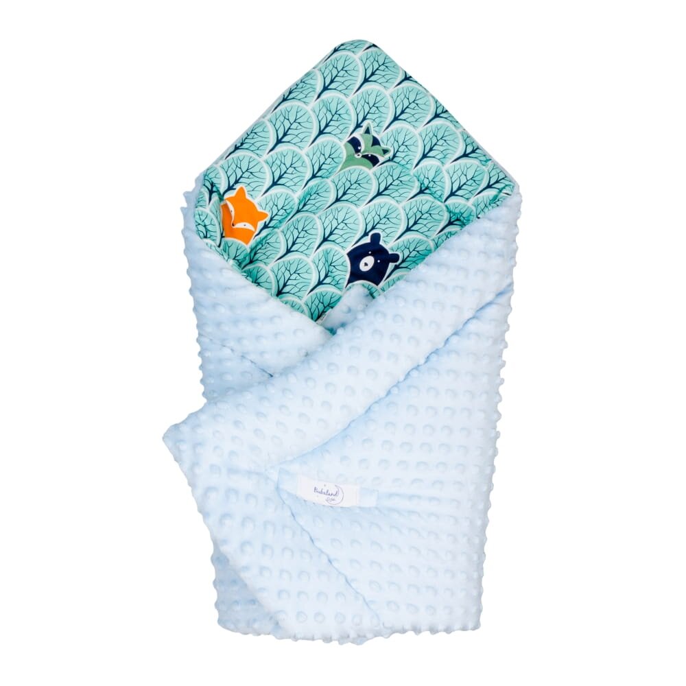 Bubaland Paturica de infasat nou-nascut Minky Forest 80x80 cm