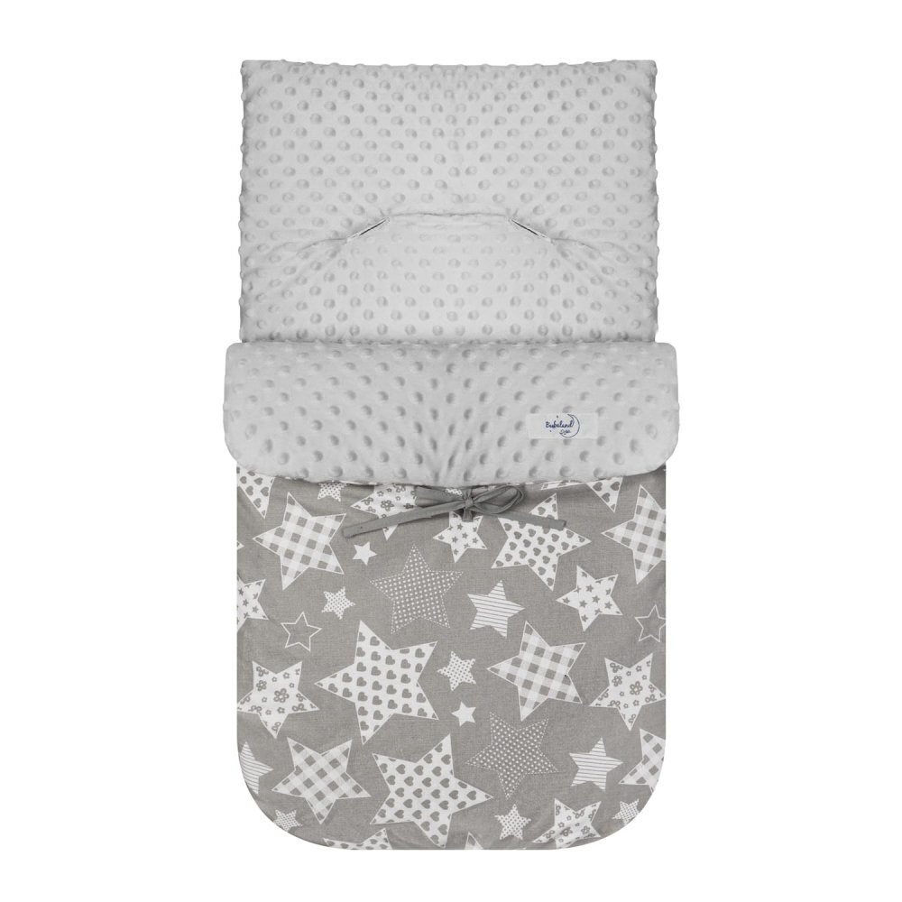 Bubaland Sac de iarna universal Minky Big Stars 85 cm