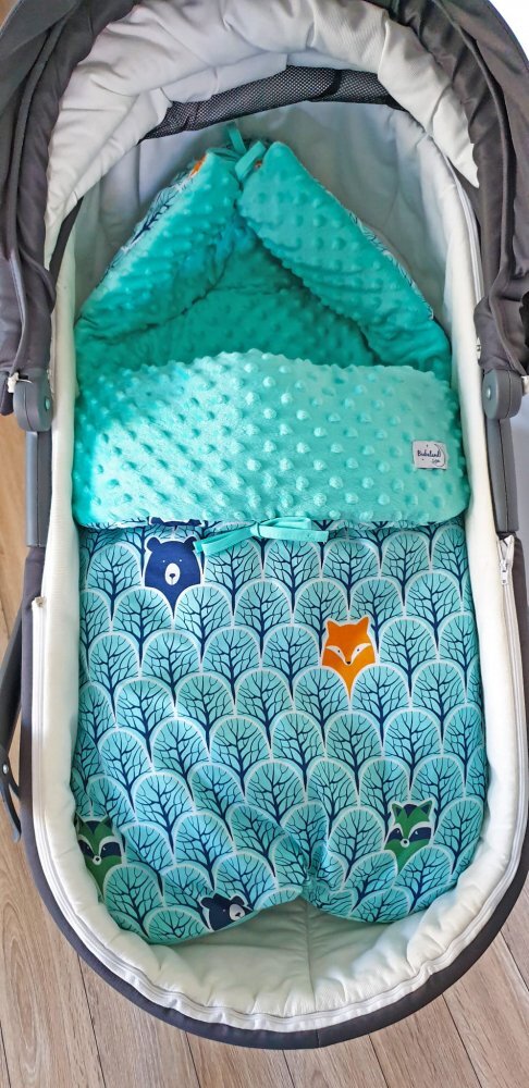 Bubaland Sac de iarna universal Minky Forest 85 cm