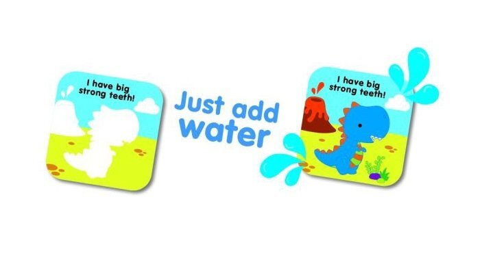 Buddy&Barney Carte si jucarie care isi schimba culoarea Dinozaur