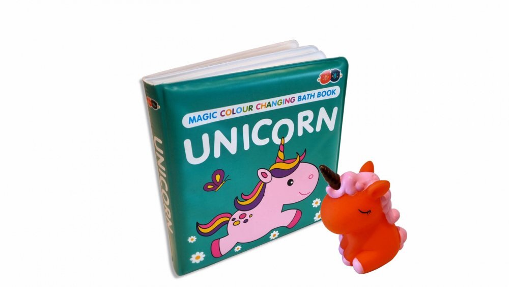 Buddy&Barney Carte si jucarie care isi schimba culoarea Unicorn