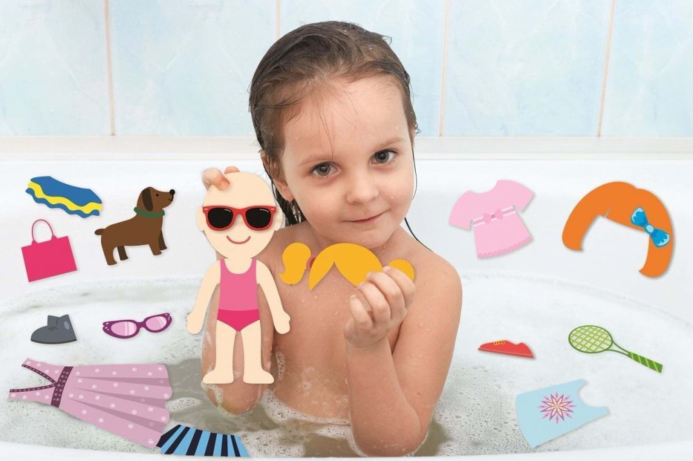 Buddy&Barney Set de joaca pentru baie Stickere imbracaminte