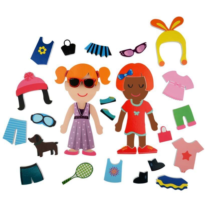 Buddy&Barney Set de joaca pentru baie Stickere imbracaminte