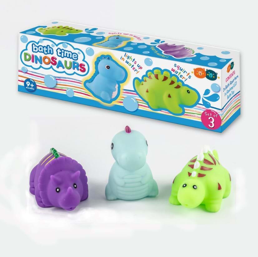 Buddy&Barney Set Dinozauri cu LED pentru baie