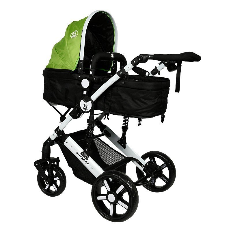 BUF BOOF Carucior 2 in 1 reversibil 0-36 luni X2 Green