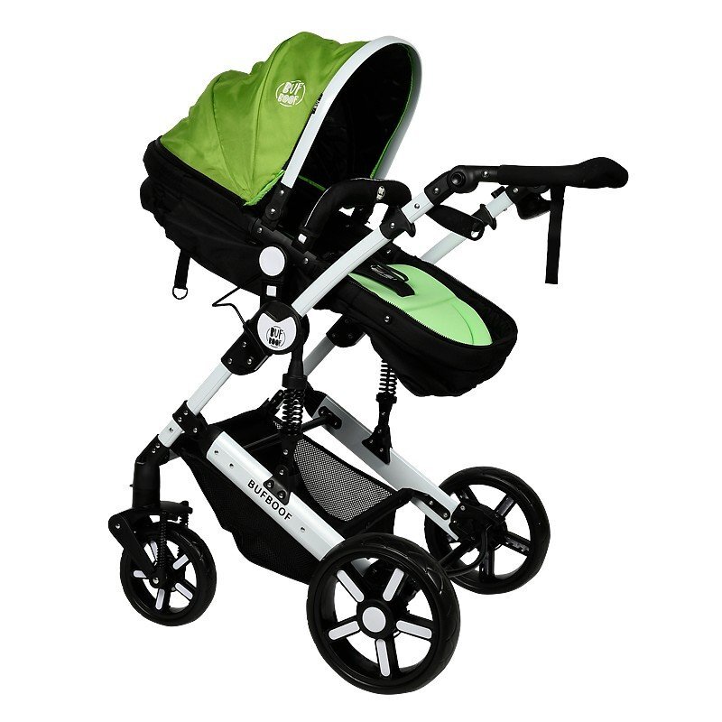 BUF BOOF Carucior 2 in 1 reversibil 0-36 luni X2 Green