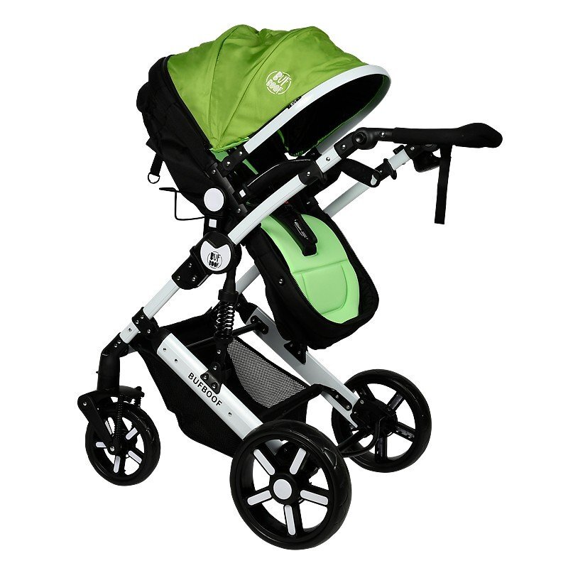 BUF BOOF Carucior 2 in 1 reversibil 0-36 luni X2 Green