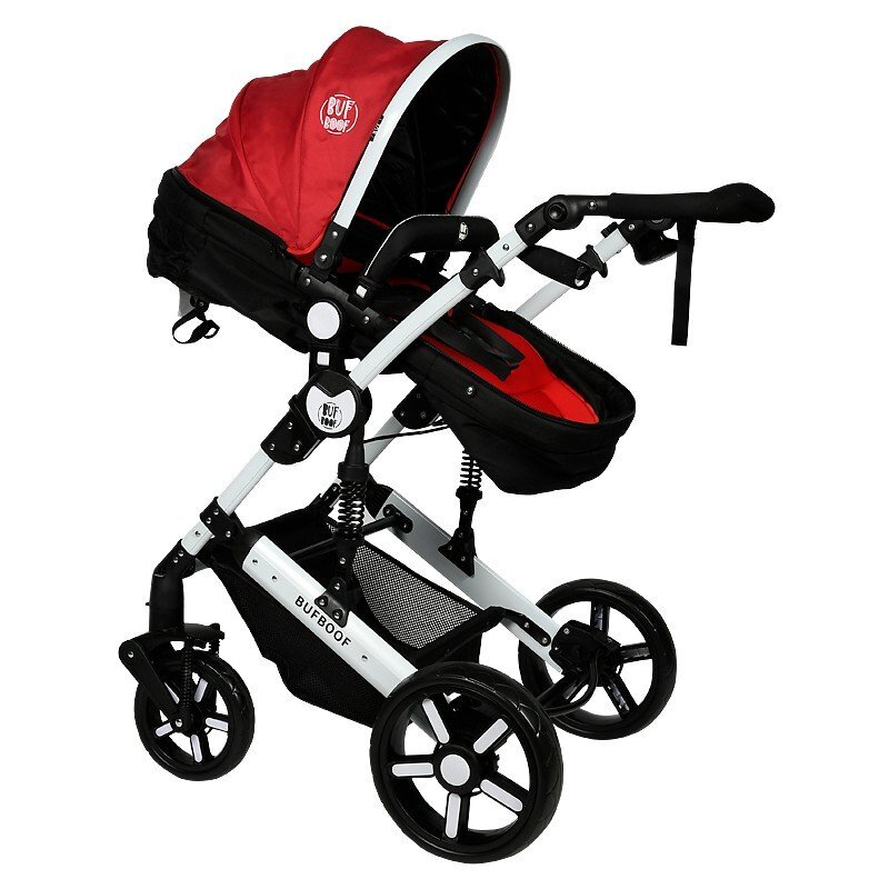 BUF BOOF Carucior 2 in 1 reversibil 0-36 luni X2 Red