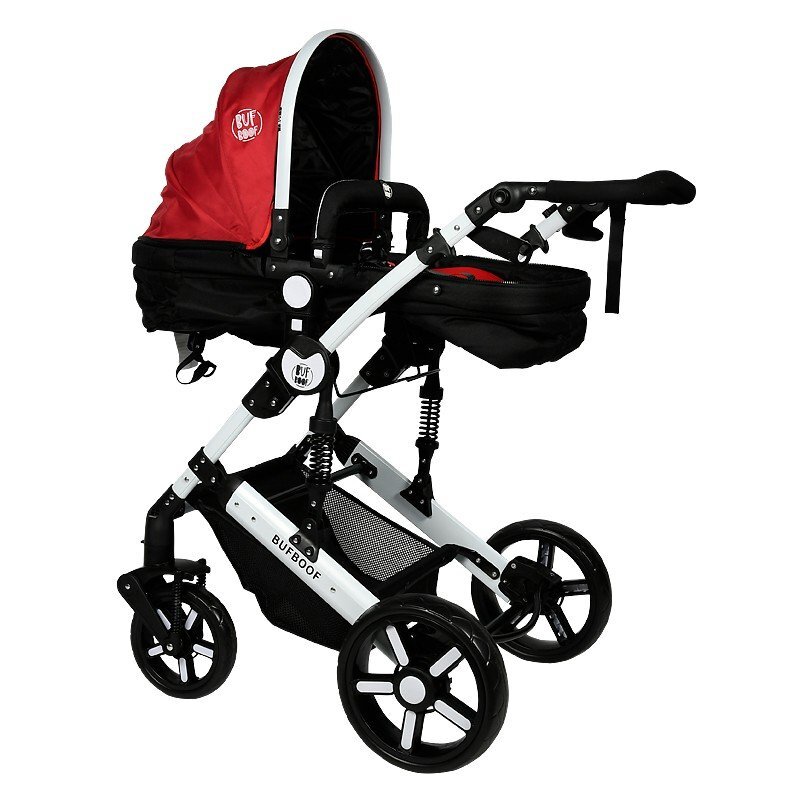 BUF BOOF Carucior 2 in 1 reversibil 0-36 luni X2 Red