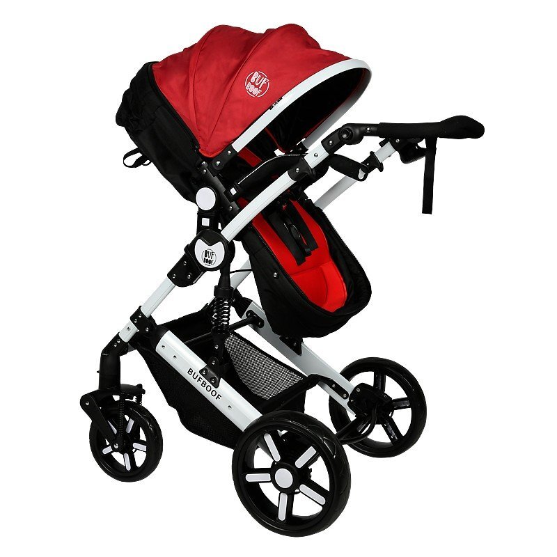 BUF BOOF Carucior 2 in 1 reversibil 0-36 luni X2 Red