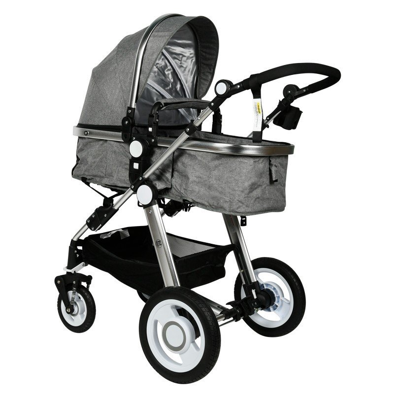 BUF BOOF Carucior 2 in 1 reversibil S-18 Grey 0-36 luni