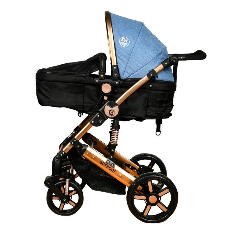 BUF BOOF Carucior 2 in 1 reversibil X-2 Plus Blue 0-36 luni