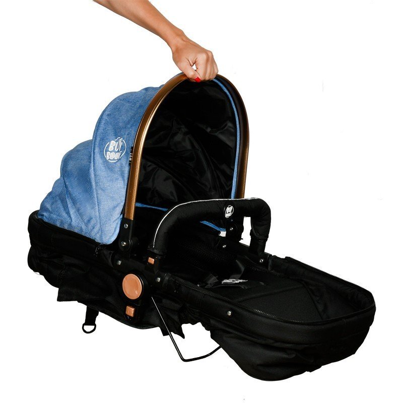 BUF BOOF Carucior 2 in 1 reversibil X-2 Plus Blue 0-36 luni