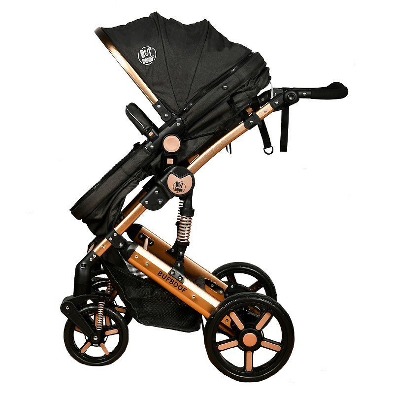 BUF BOOF Carucior 2 in 1 reversibil X-2 Plus Grey Jeans 0-36 luni