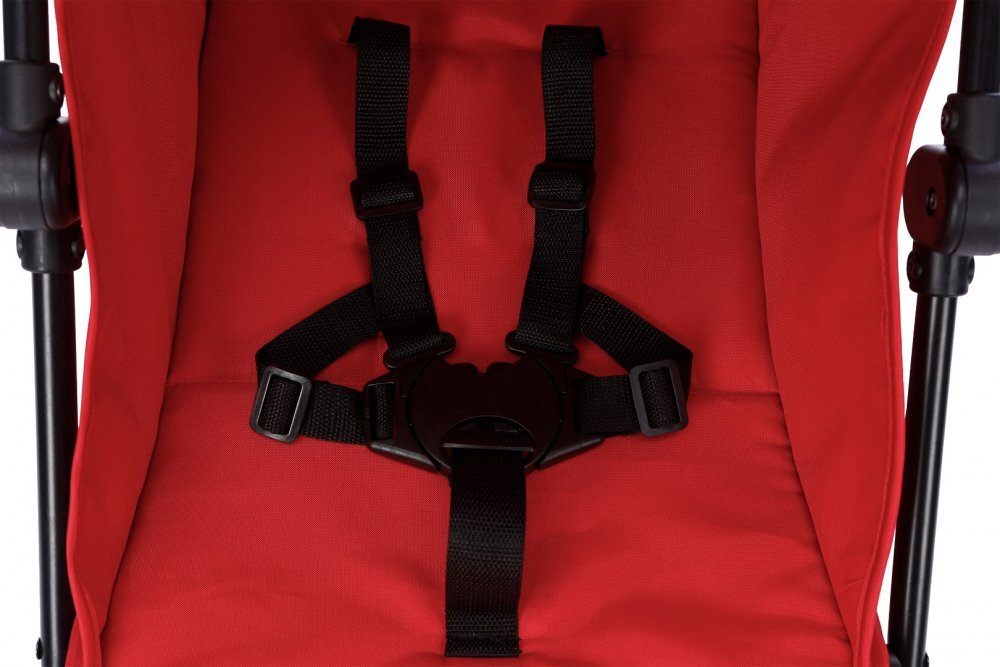 BUF BOOF Carucior pentru copii sport S120 rosu cu spatar reglabil