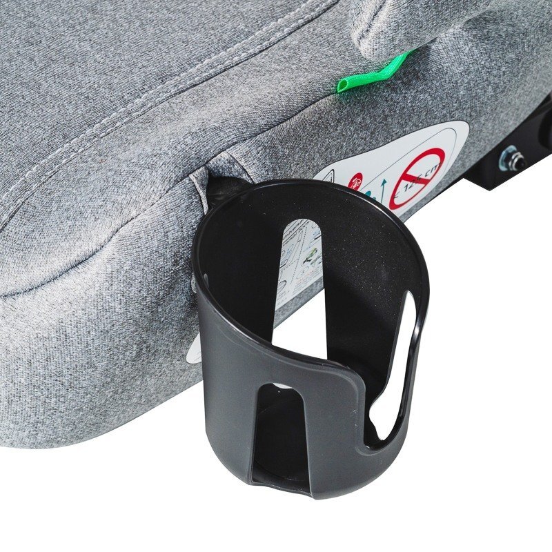 BUF BOOF Inaltator auto cu isofix iSize Hero omologat R129 125-150 cm sau 22-36 kg Gri Deschis