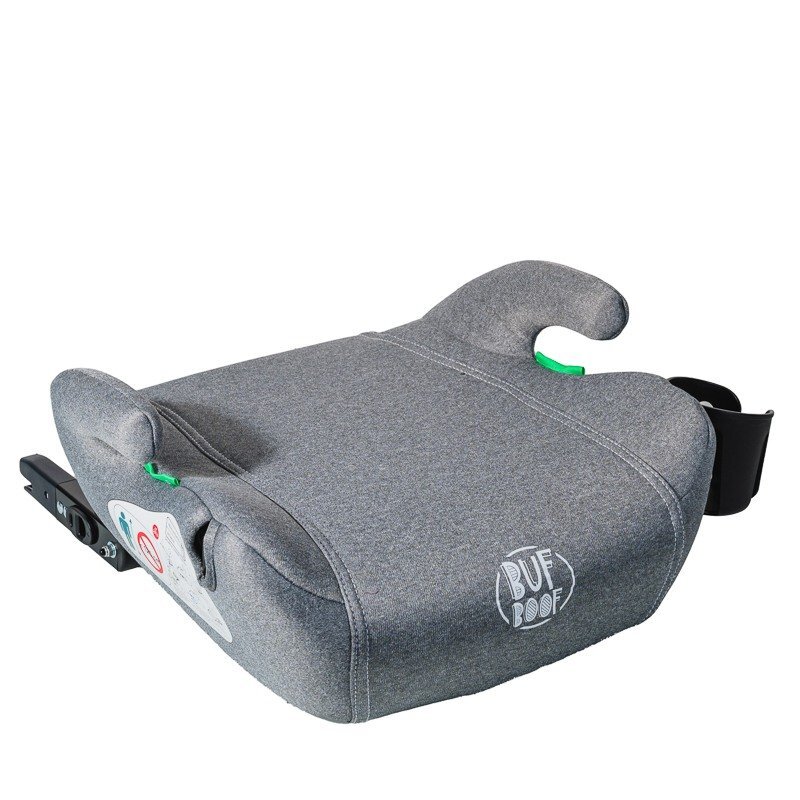 BUF BOOF Inaltator auto cu isofix iSize Hero omologat R129 125-150 cm sau 22-36 kg Gri Deschis