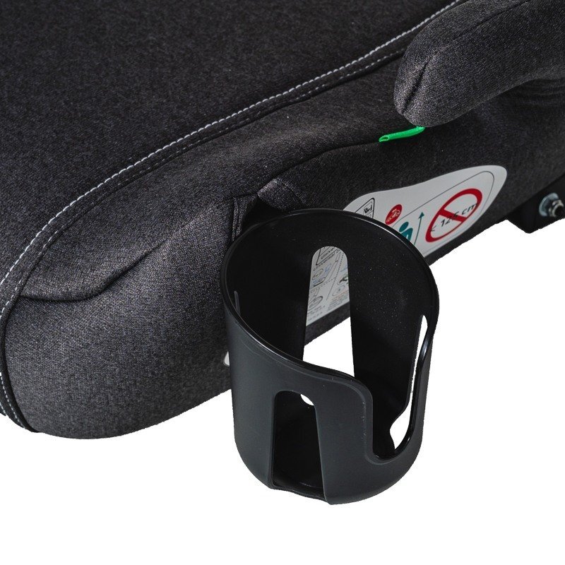 BUF BOOF Inaltator auto cu Isofix iSize hero omologat R129 125-150 cm sau 22-36 kg gri inchis