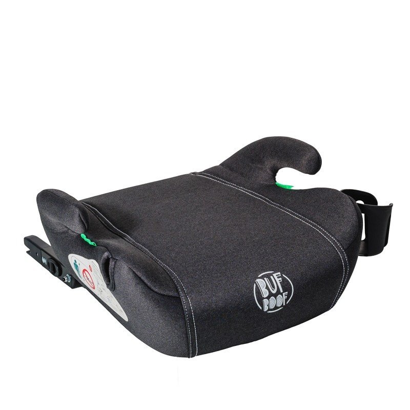 BUF BOOF Inaltator auto cu Isofix iSize hero omologat R129 125-150 cm sau 22-36 kg gri inchis