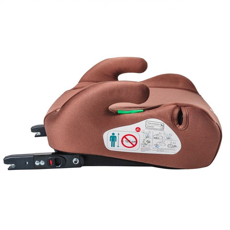 BUF BOOF Inaltator auto cu Isofix iSize hero omologat R129 125-150 cm sau 22-36 kg maro