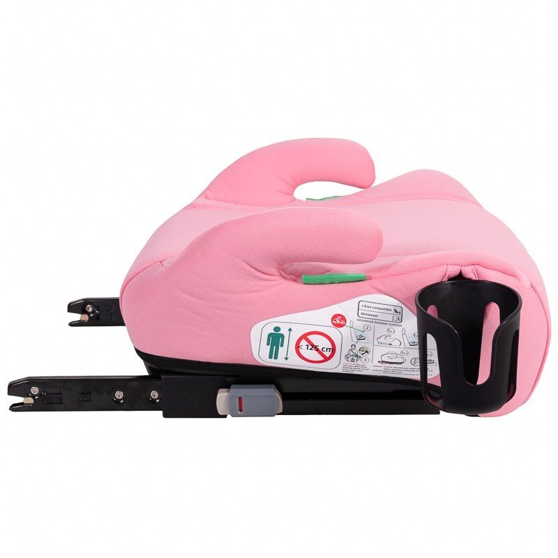 BUF BOOF Inaltator auto cu isofix iSize Hero omologat R129 125-150 cm sau 22-36 kg Roz