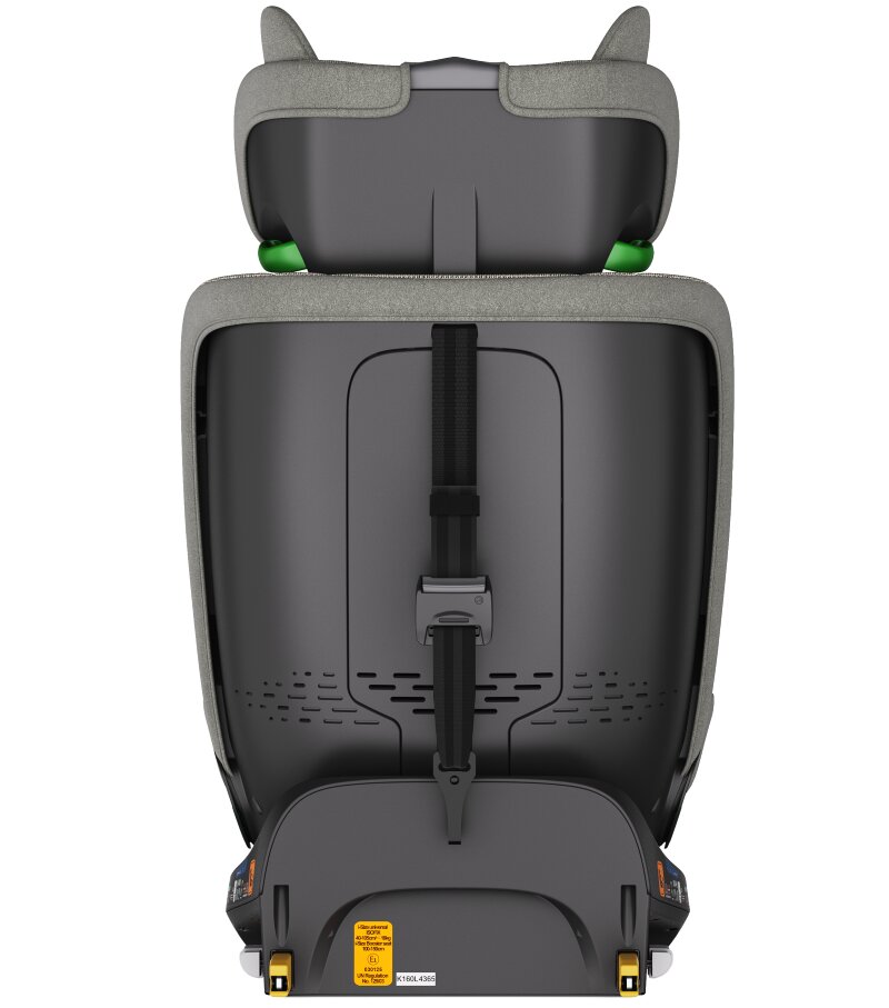 BUF BOOF Scaun auto B-Joy Deluxe LightGreyCat iSize cu isofix pozitie somn 155 grade rotativ 360 grade 40-150 cm