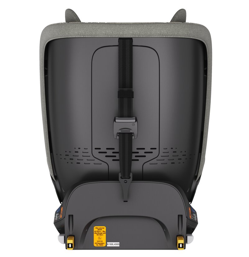 BUF BOOF Scaun auto B-Joy Deluxe LightGreyCat iSize cu isofix pozitie somn 155 grade rotativ 360 grade 40-150 cm