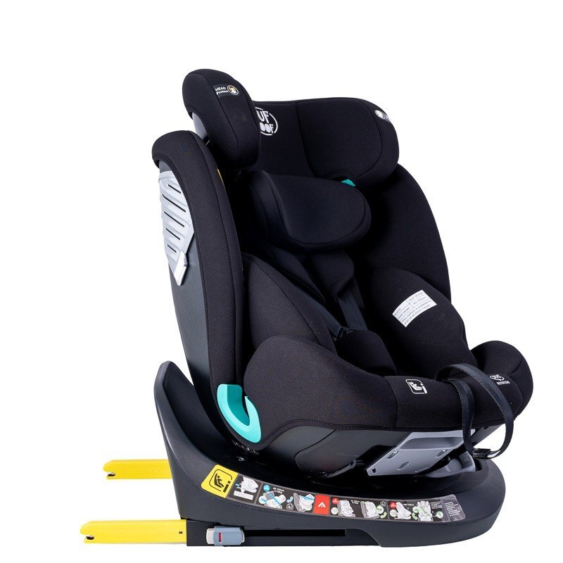 BUF BOOF Scaun auto Deluxe i-Size cu isofix rotativ 360 grade 40-150 cm Saphir Black