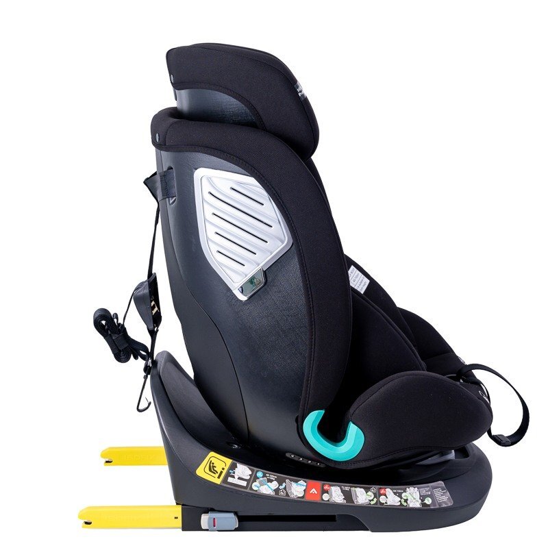 BUF BOOF Scaun auto Deluxe i-Size cu isofix rotativ 360 grade 40-150 cm Saphir Black