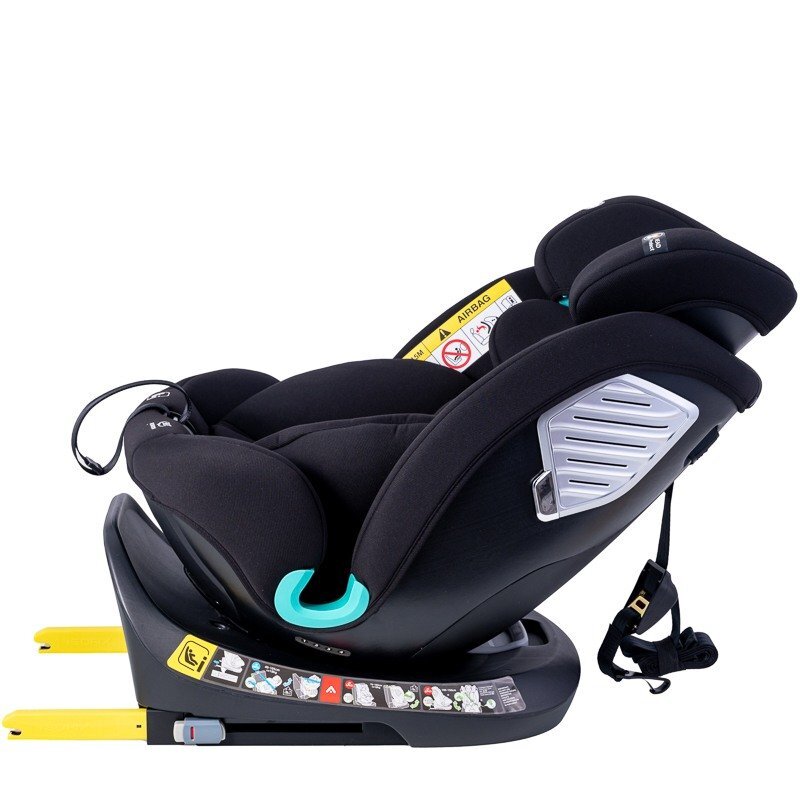 BUF BOOF Scaun auto Deluxe i-Size cu isofix rotativ 360 grade 40-150 cm Saphir Black