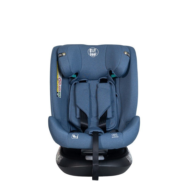BUF BOOF Scaun auto Deluxe i-Size cu isofix rotativ 360 grade 40-150 cm Saphir Blue