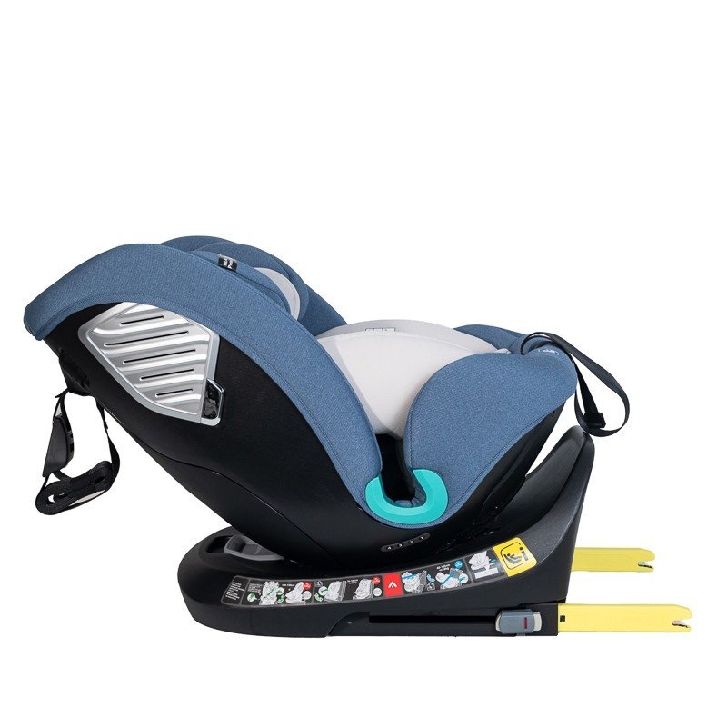 BUF BOOF Scaun auto Deluxe i-Size cu isofix rotativ 360 grade 40-150 cm Saphir Blue