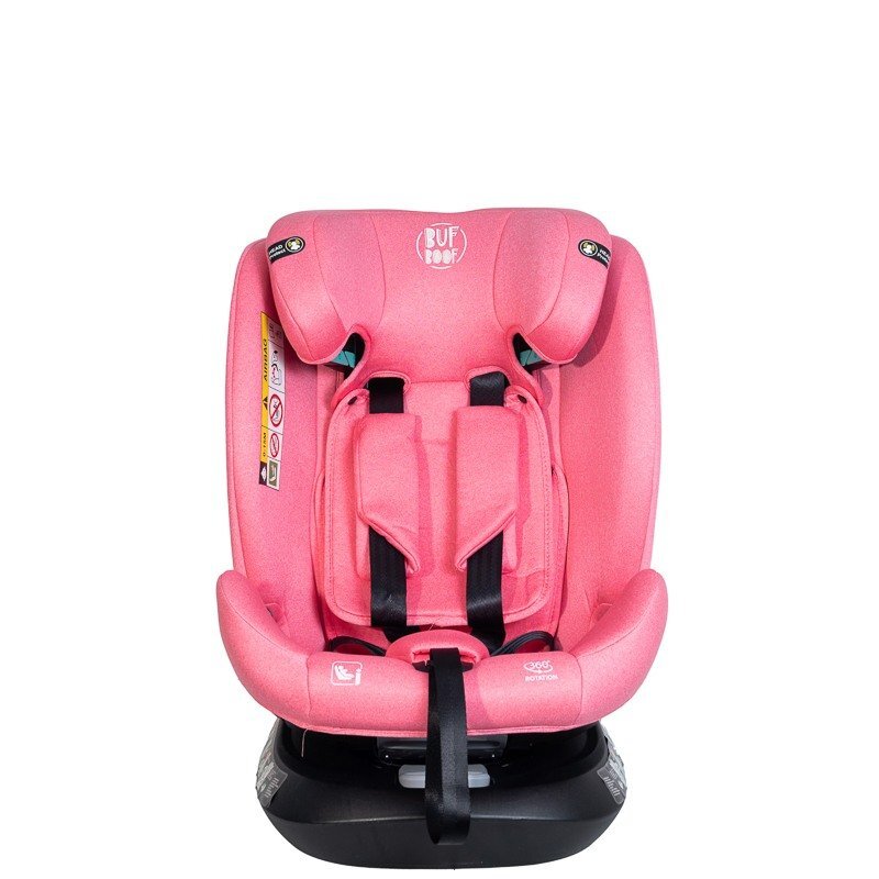 BUF BOOF Scaun auto Deluxe i-Size cu isofix rotativ 360 grade 40-150 cm Saphir Unicorn Pink