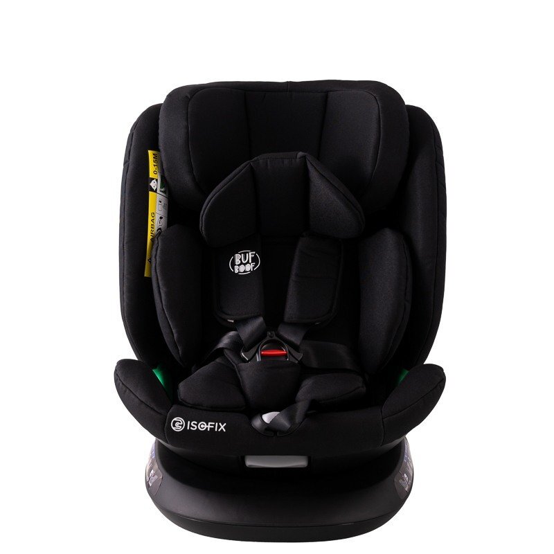 BUF BOOF Scaun auto Diamond Deluxe i-Size cu Isofix rotativ 360 grade Top Tether 40-150 cm BlackJeans