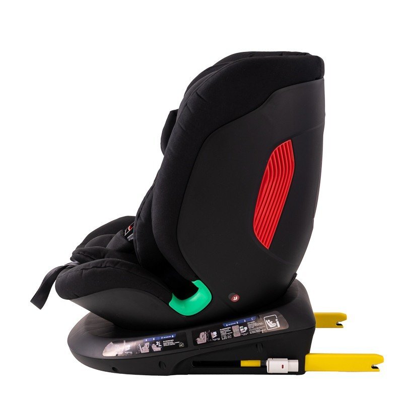 BUF BOOF Scaun auto Diamond Deluxe i-Size cu Isofix rotativ 360 grade Top Tether 40-150 cm BlackJeans