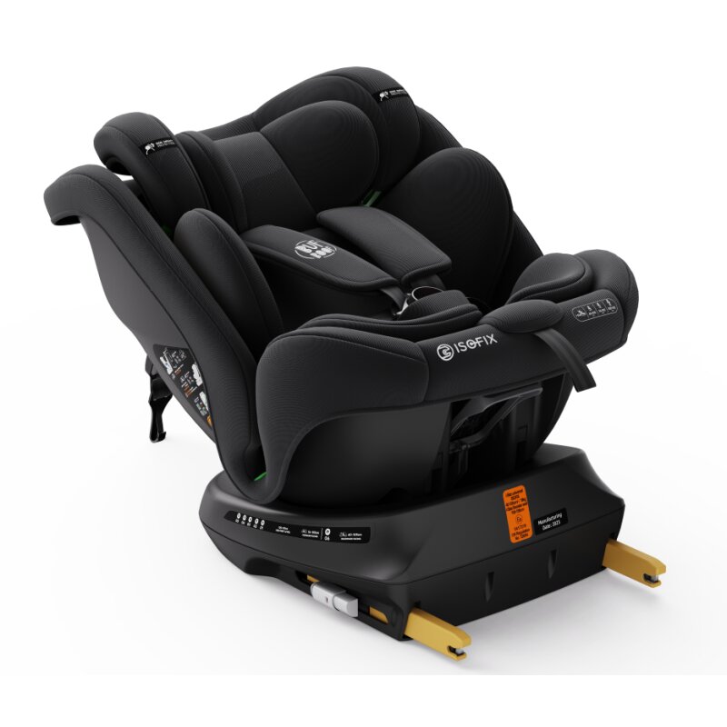 BUF BOOF Scaun auto P100 BlackJeans i-size R129 rotativ 360 isofix 40-150 cm 0-36 kg