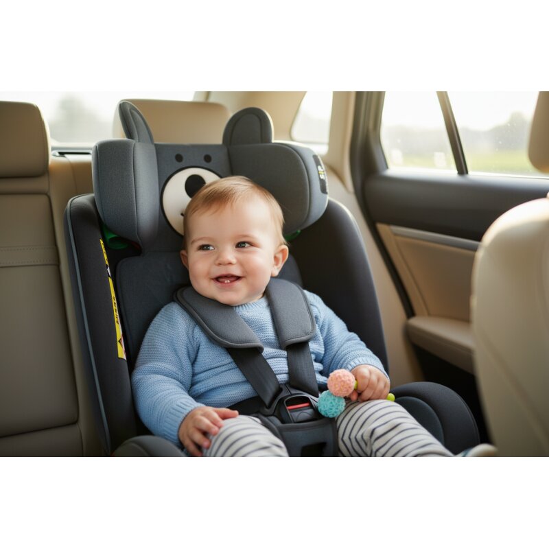 BUF BOOF Scaun auto P100 UrsBlack i-size R129 rotativ 360 isofix 40-150 cm 0-36 kg