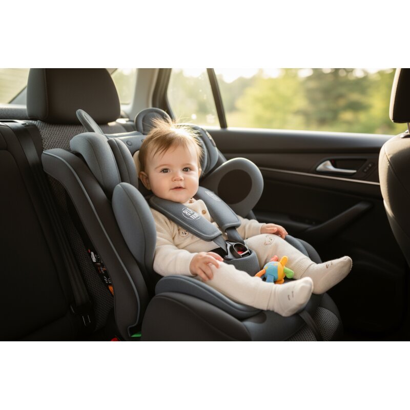 BUF BOOF Scaun auto P100 UrsBlack i-size R129 rotativ 360 isofix 40-150 cm 0-36 kg