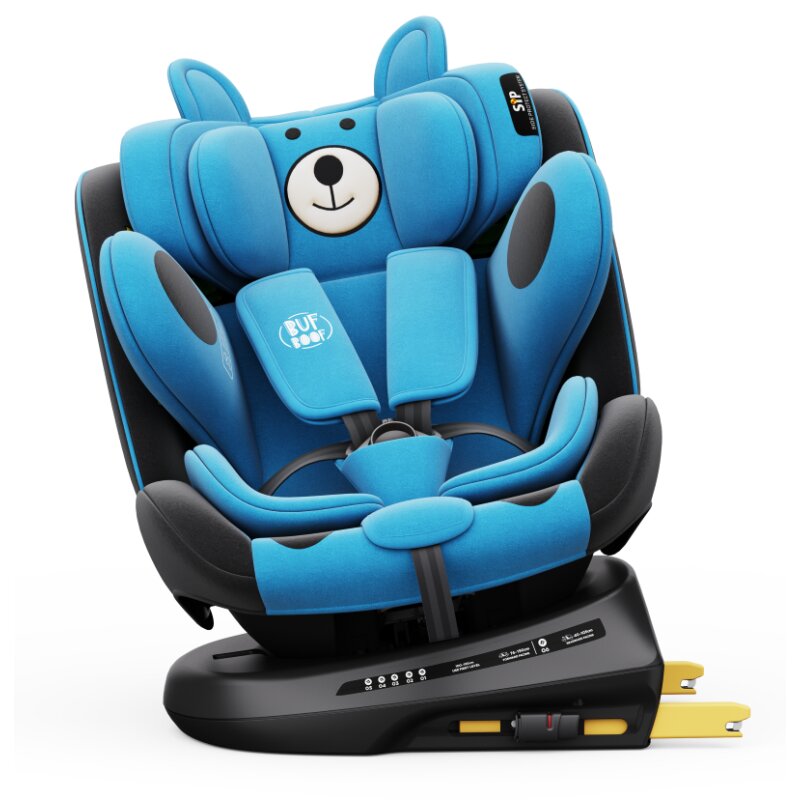 BUF BOOF Scaun auto P100 UrsBlue i-size R129 rotativ 360 isofix 40-150 cm 0-36 kg