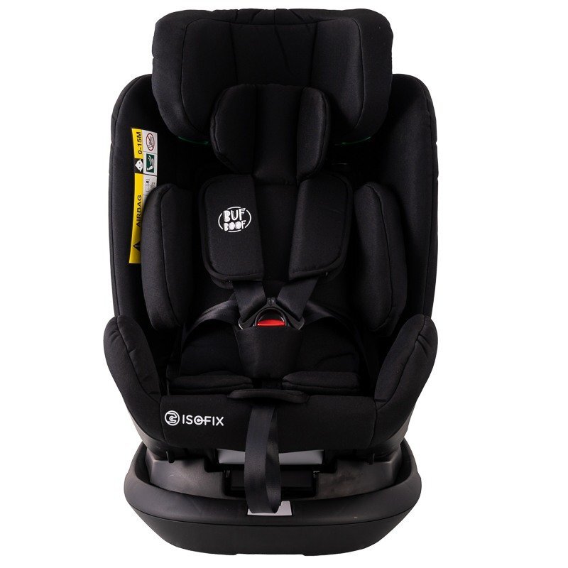 BUF BOOF Scaun auto Platinum Deluxe i-Size cu isofix rotativ 360 grade Top Tether SIPS 40-150 cm 0-36 kg BlackJeans
