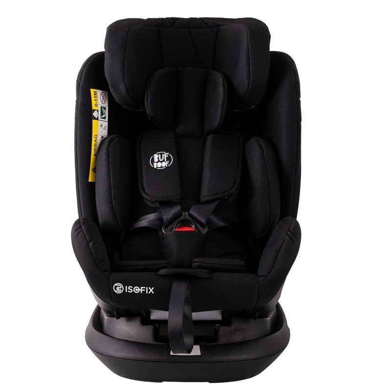 BUF BOOF Scaun auto Platinum Deluxe i-Size cu isofix rotativ 360 grade Top Tether SIPS 40-150 cm 0-36 kg BlackJeans