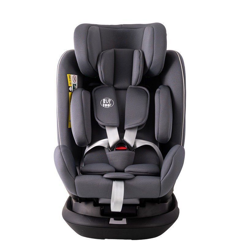 BUF BOOF Scaun auto Platinum Deluxe i-Size cu isofix rotativ 360 grade Top Tether SIPS 40-150 cm 0-36 kg SimpleGrey