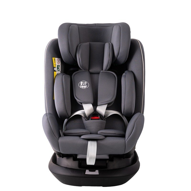BUF BOOF Scaun auto Platinum Deluxe i-Size cu isofix rotativ 360 grade Top Tether SIPS 40-150 cm 0-36 kg SimpleGrey