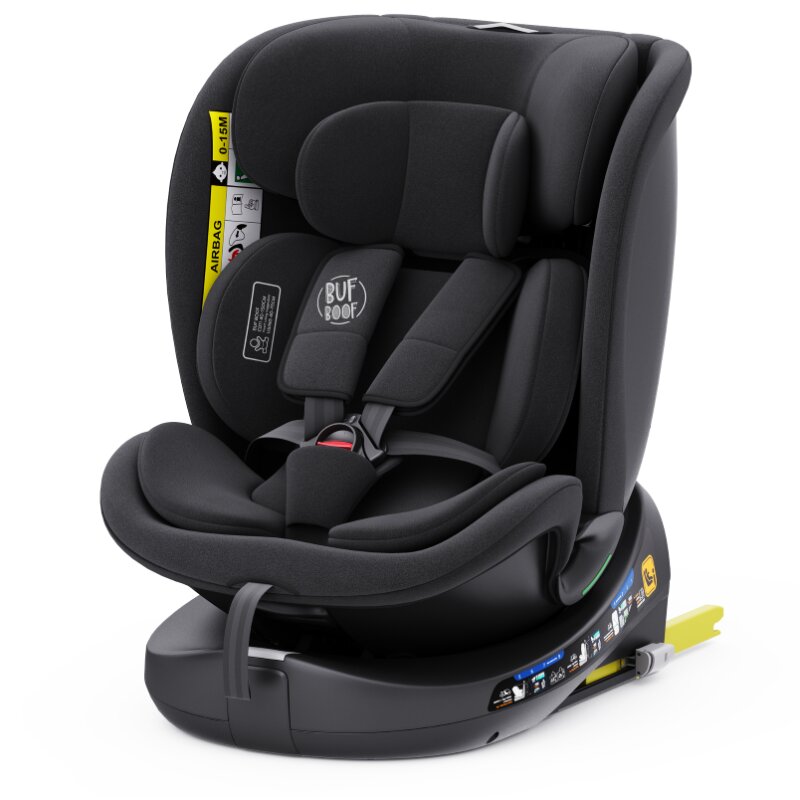 BUF BOOF Scaun auto rotativ cu isofix B-Joy Deluxe iSize 40-150 cm black